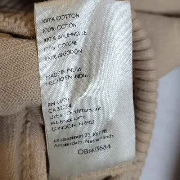 Free People Womens Carmen Moto Zip Hoodie Pocket Jacket Size XS Brown Boho Fall - Picture 7 of 9